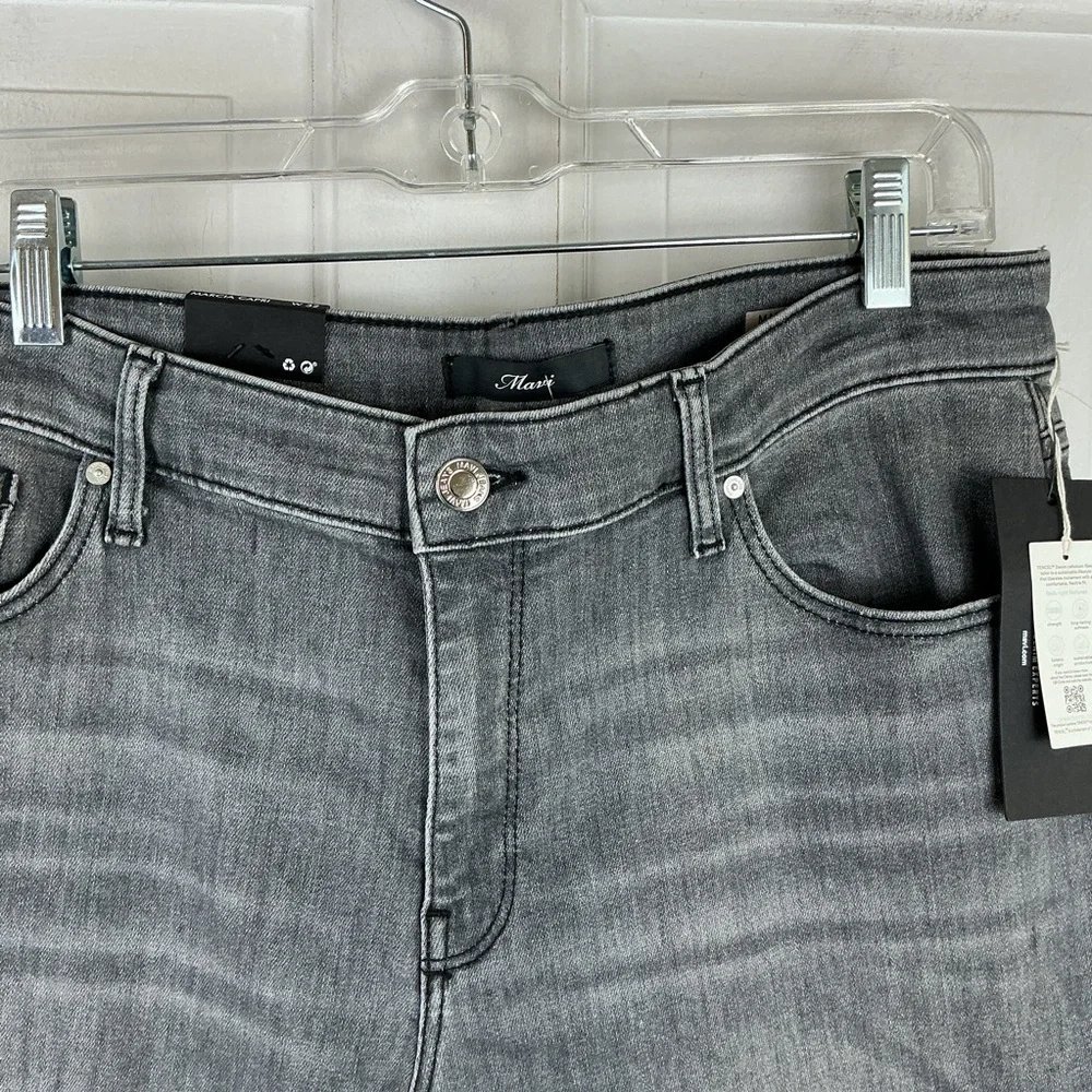 Mavi Marcia High Rise Capri Jeans Size 32 Grey NWT